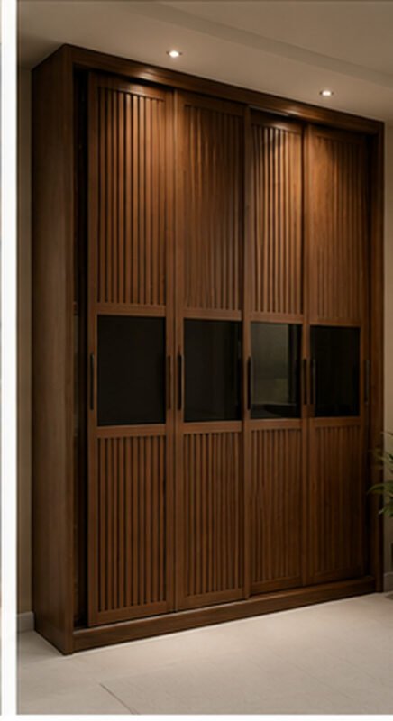 Vertical Slat Wardrobe